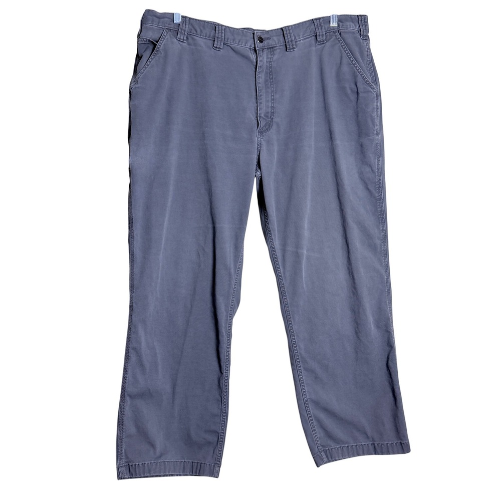 Carhartt Rugged Flex Relaxed Fit Canvas Work Pant 44x30 Gray Carpenter Utility